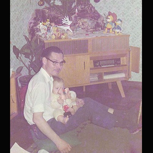 Jacir com o filho Acyr