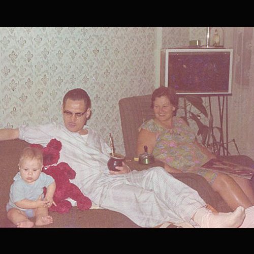 Acyr com o papai Jacir e Helma