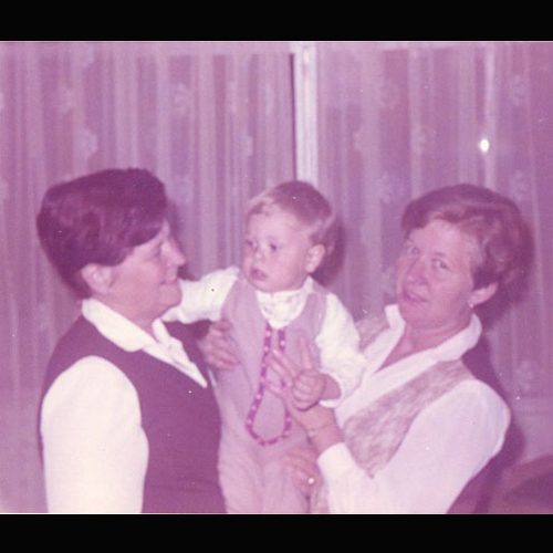 Helma com o neto Acyr e Erica