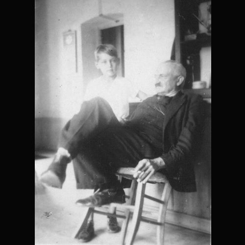 Jacir com o avô Ignácio Frainer